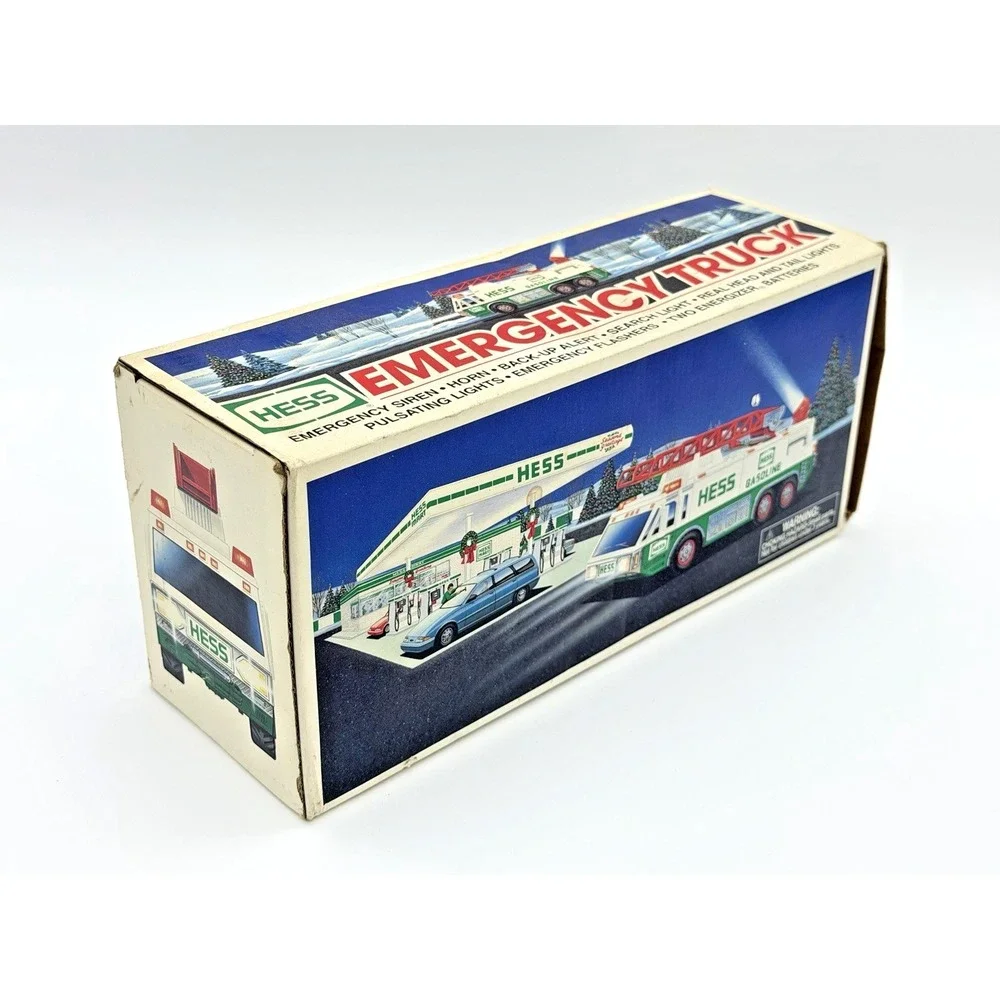 1996‎ Hess Emergency Truck Siren Ladder Searchlight w/ Box Lights & Sound Work